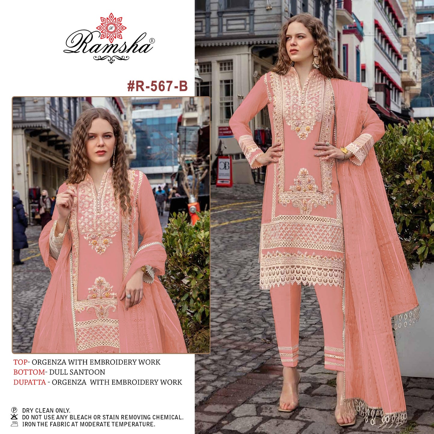 567-B Ramsha Pakistani Salwar Suits