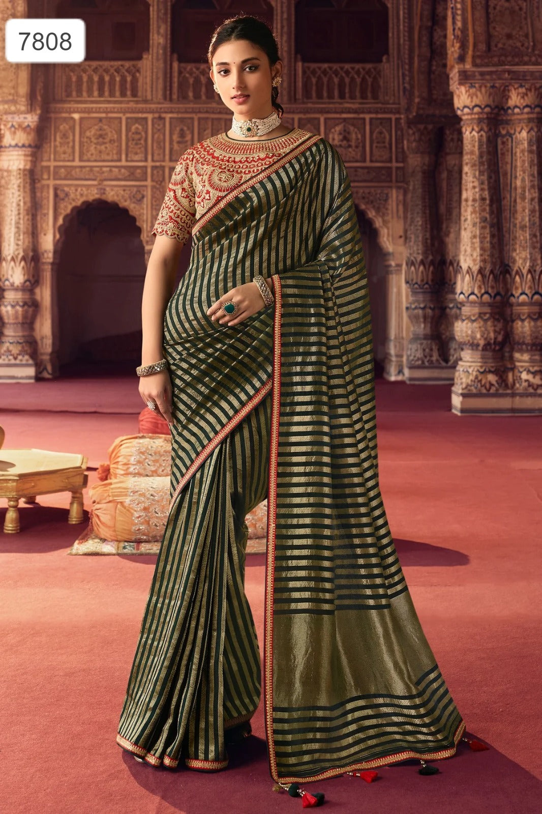 7808 Olivia Sulakshmi Prints Sarees