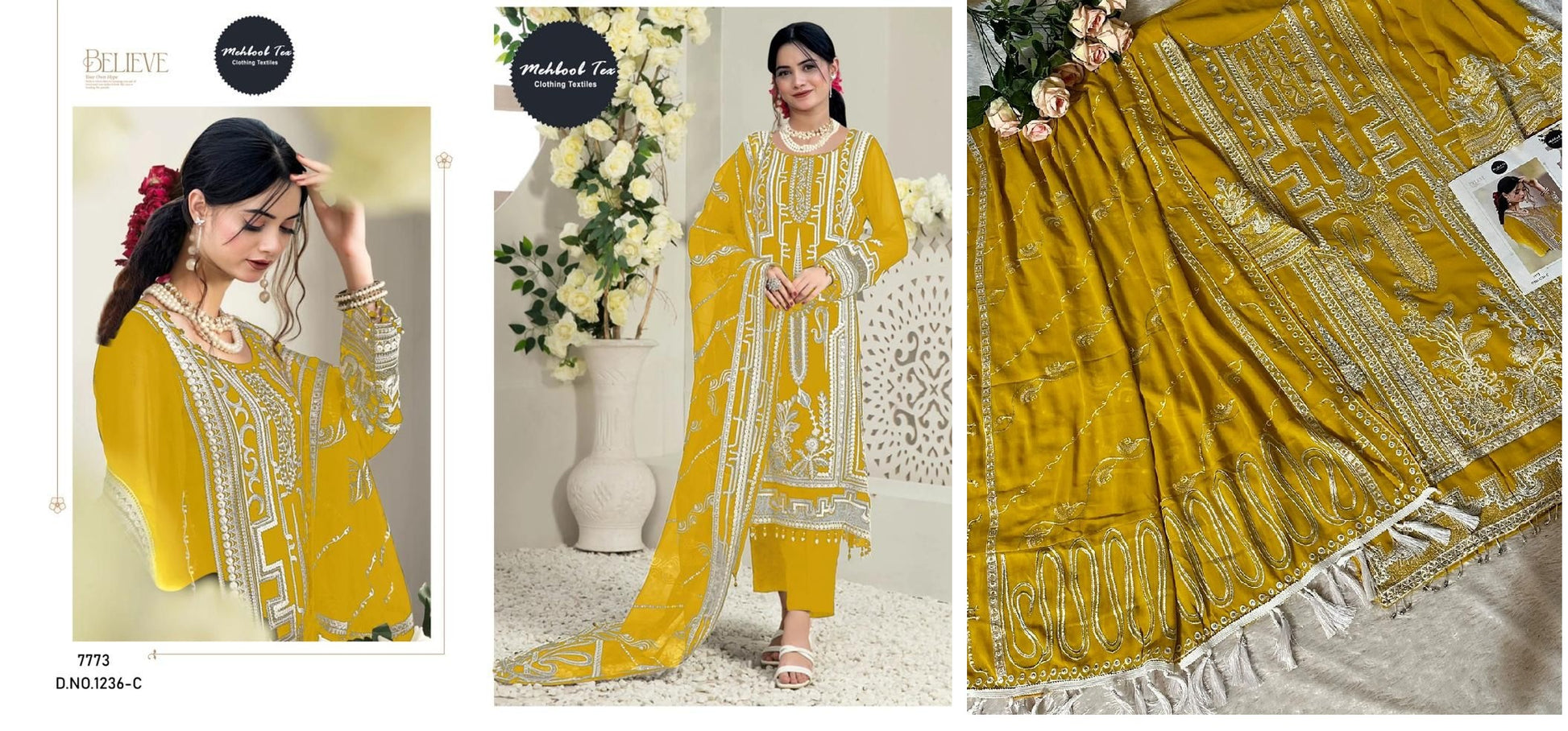 1236C Mehboob Tex Pakistani Salwar Suits
