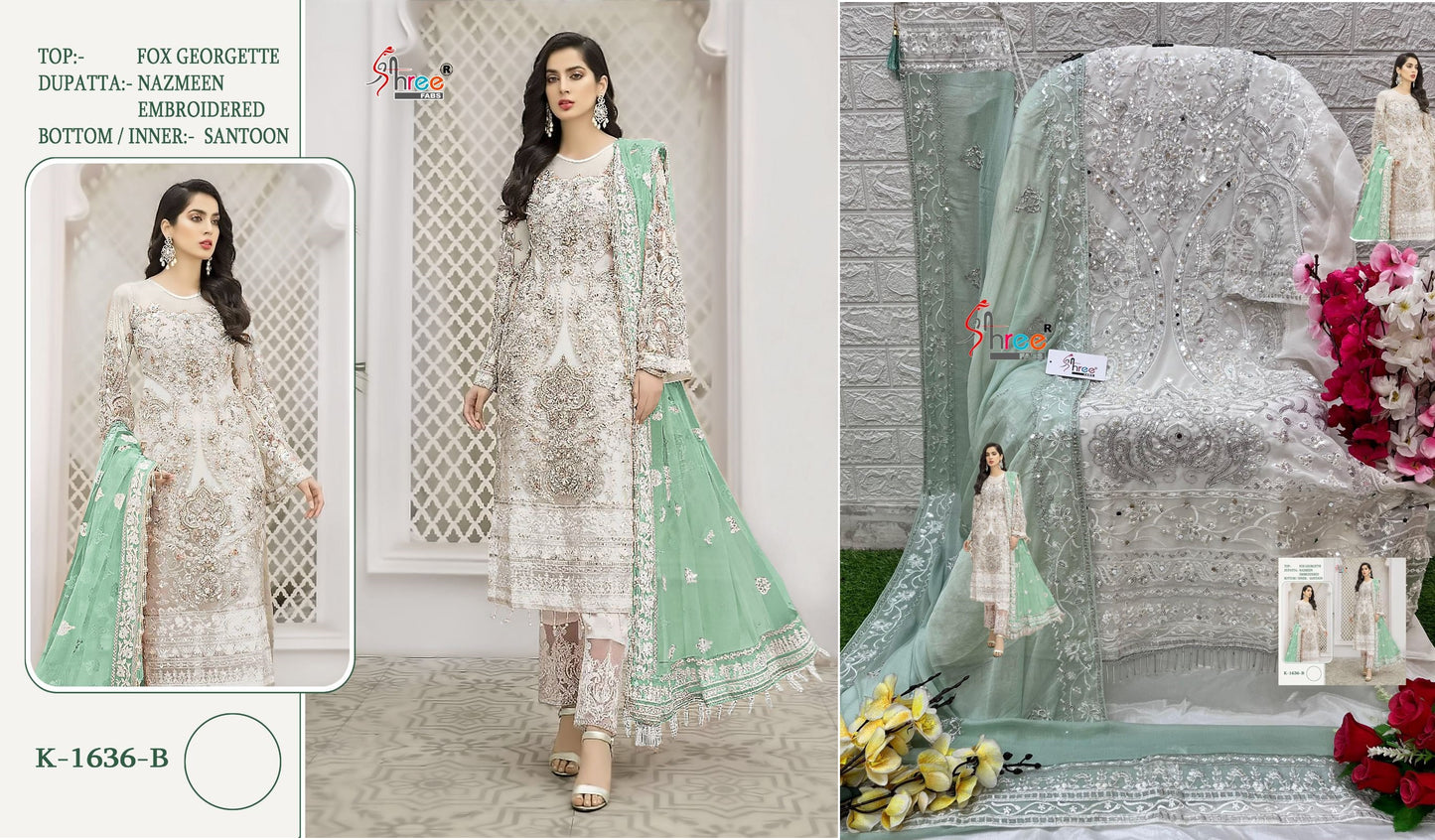 1636B Shree Fabs Pakistani Salwar Suits