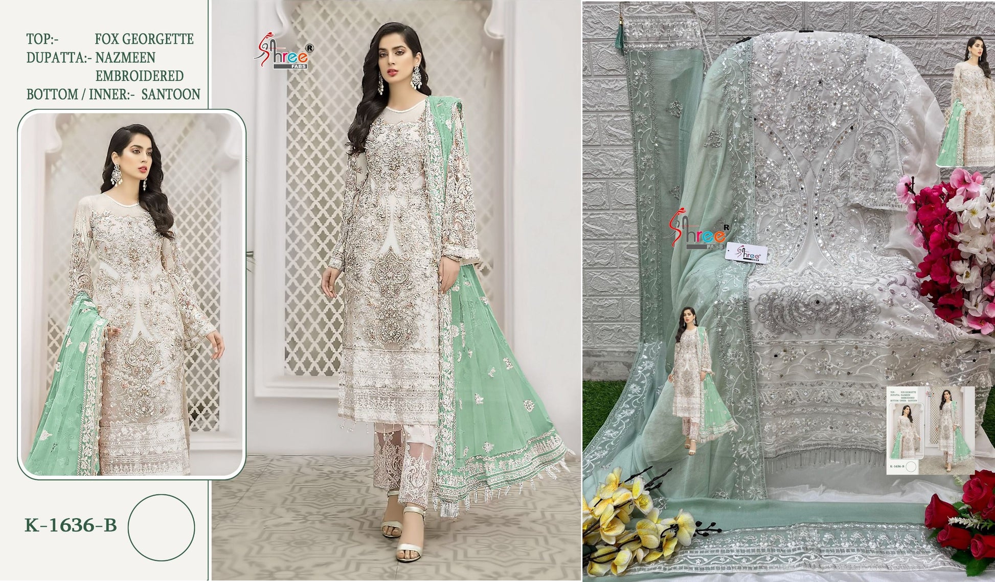 1636B Shree Fabs Pakistani Salwar Suits