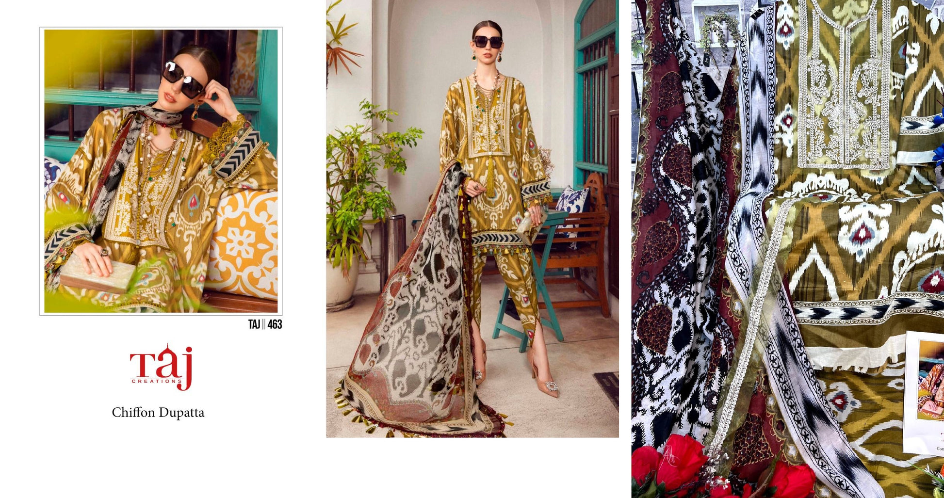 463 Taj Creations Pakistani Salwar Suits