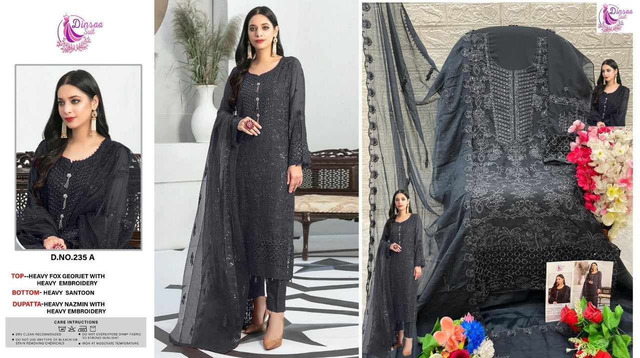 235A Dinsaa Suit Pakistani Salwar Suits