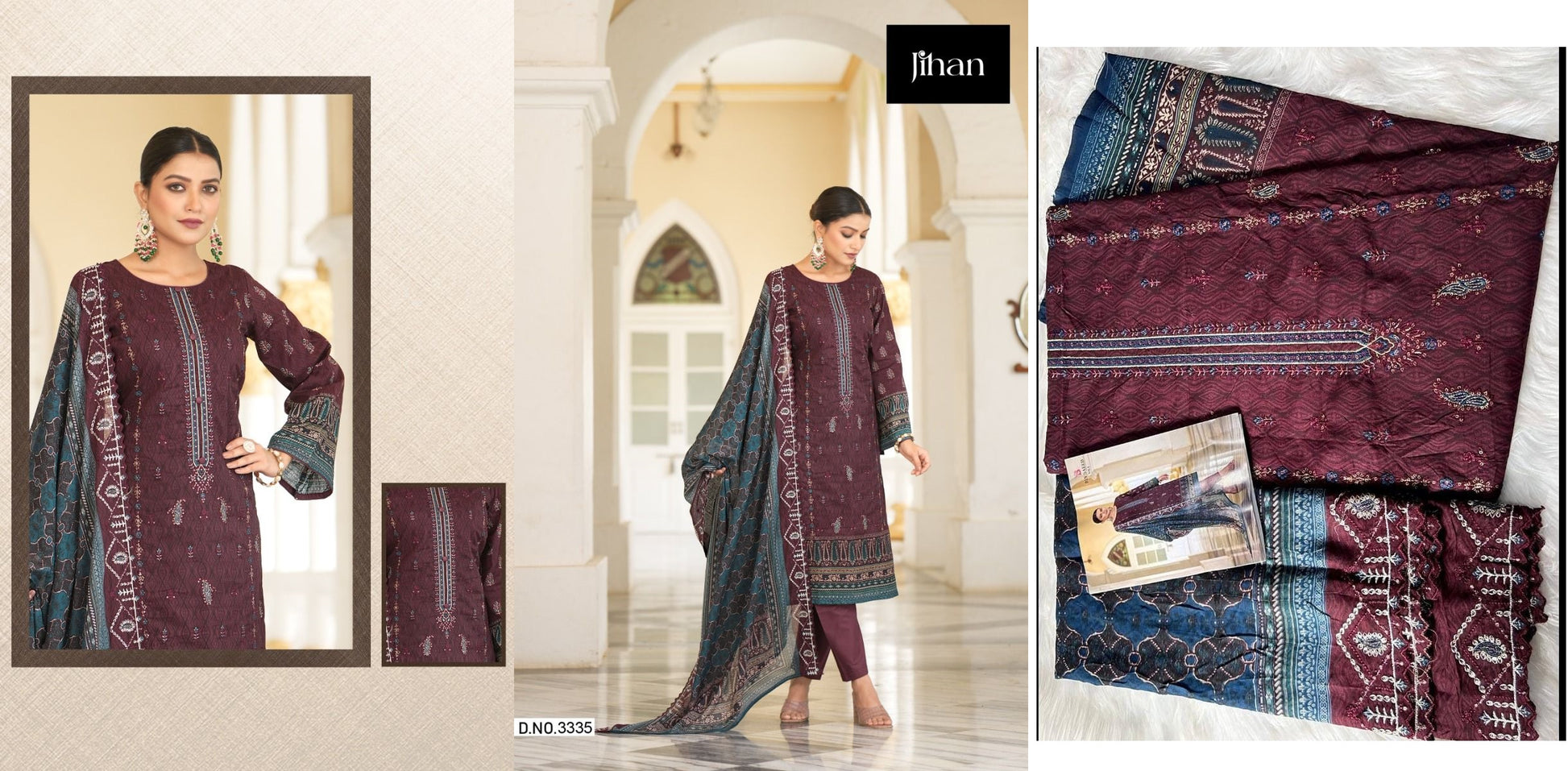 3335 Jihan Pakistani Salwar Suits