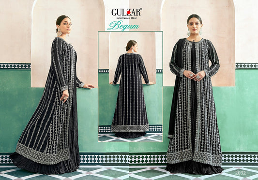 2032 Begum Gulzar Gown Dupatta Set