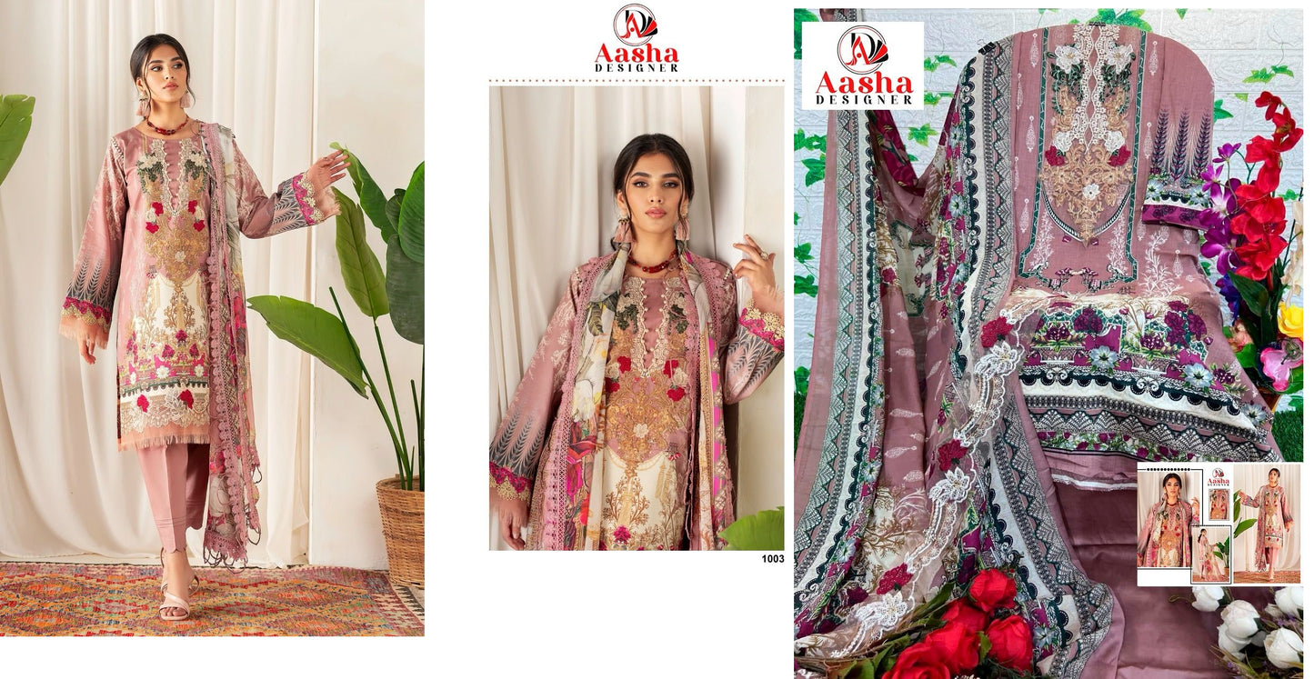 1003 Aasha Designer Pakistani Salwar Suits