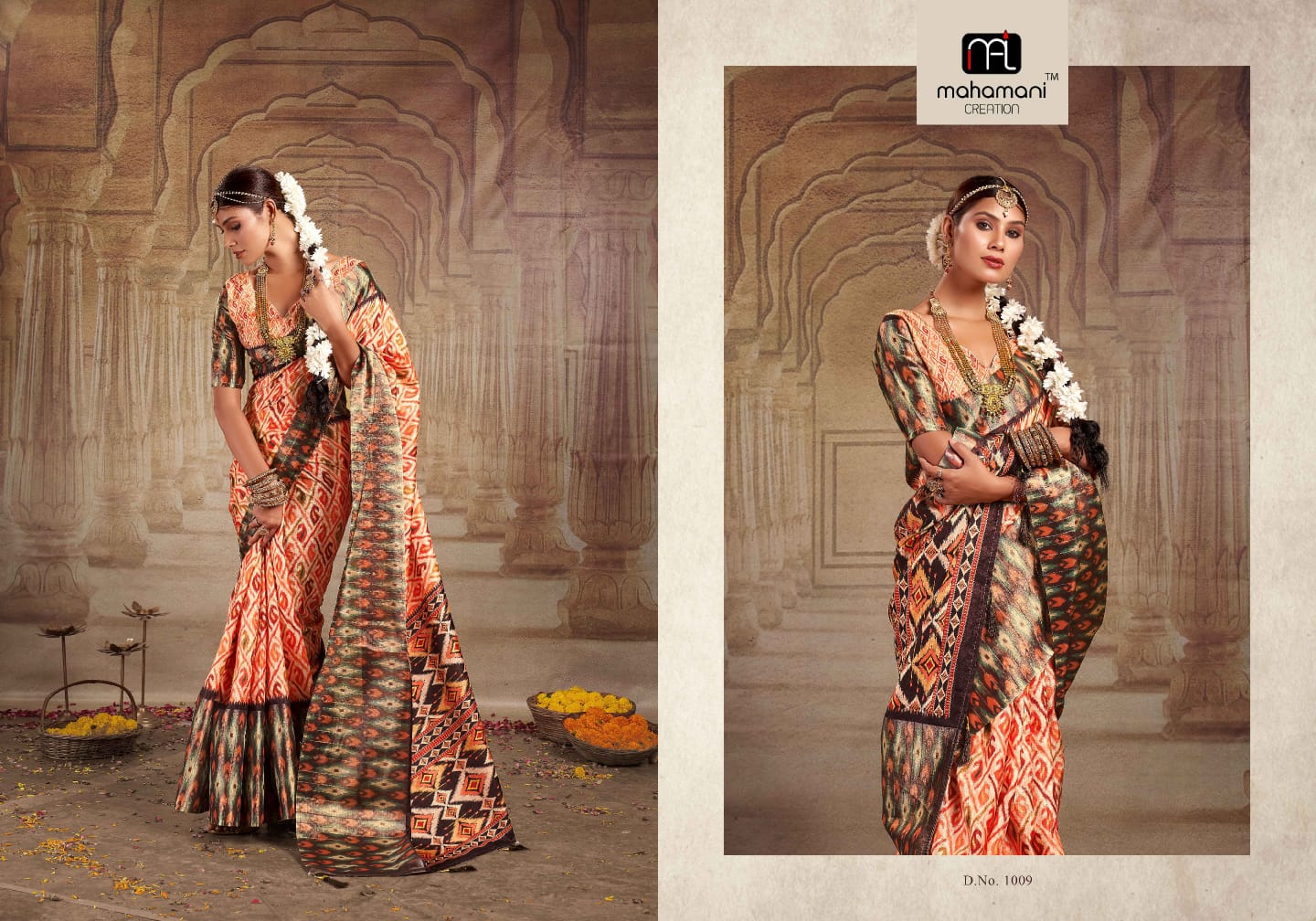 1009 Rashmika Mahamani Creation Sarees