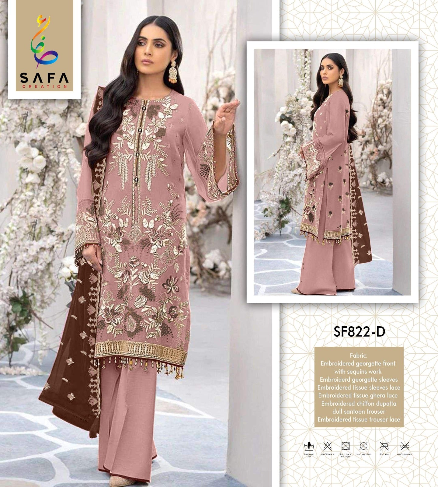 822D Safa Creation Pakistani Salwar Suits