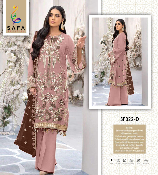 822D Safa Creation Pakistani Salwar Suits