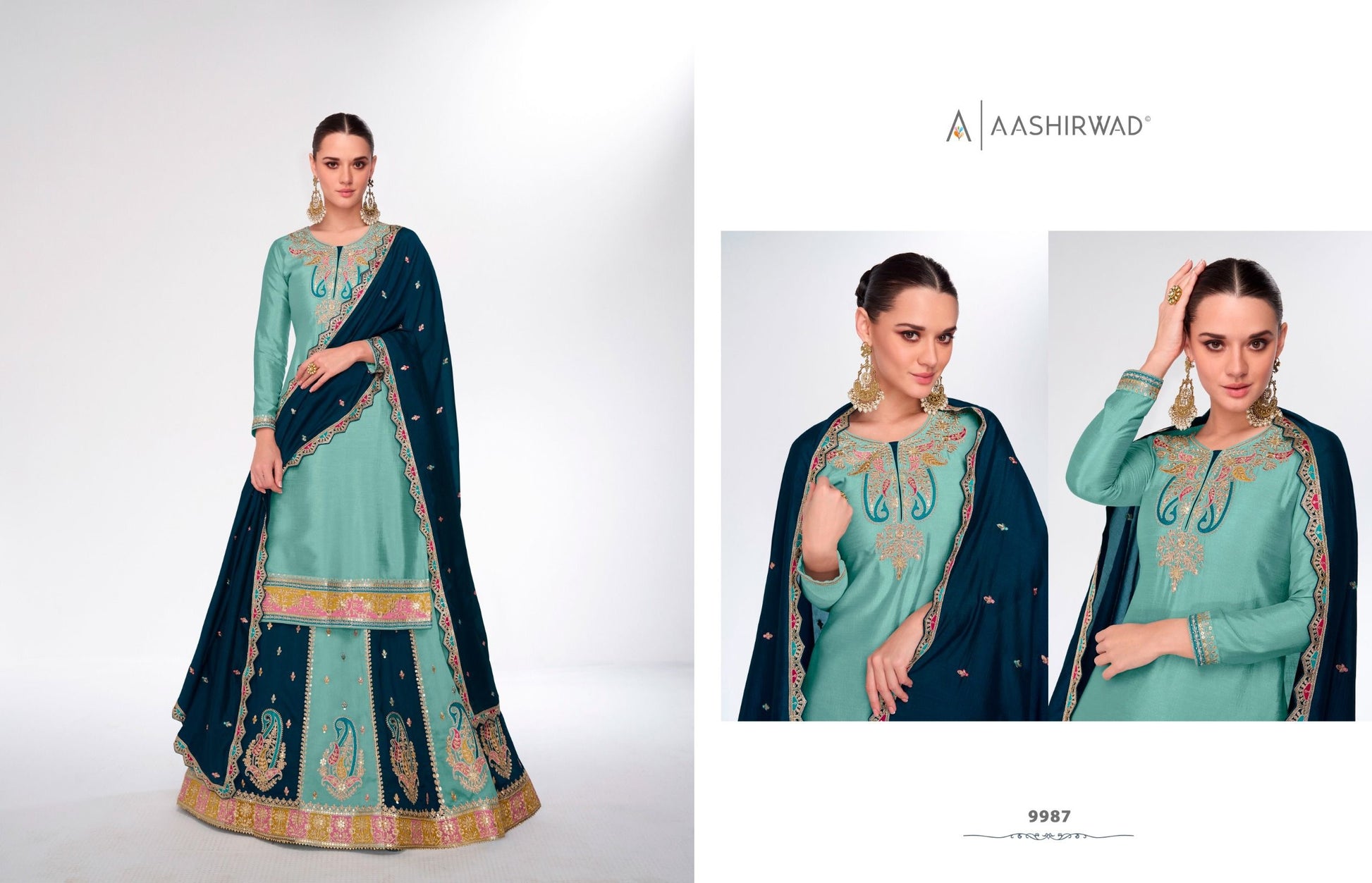 9987 Kahaani Aashirwad Creation Readymade Suits