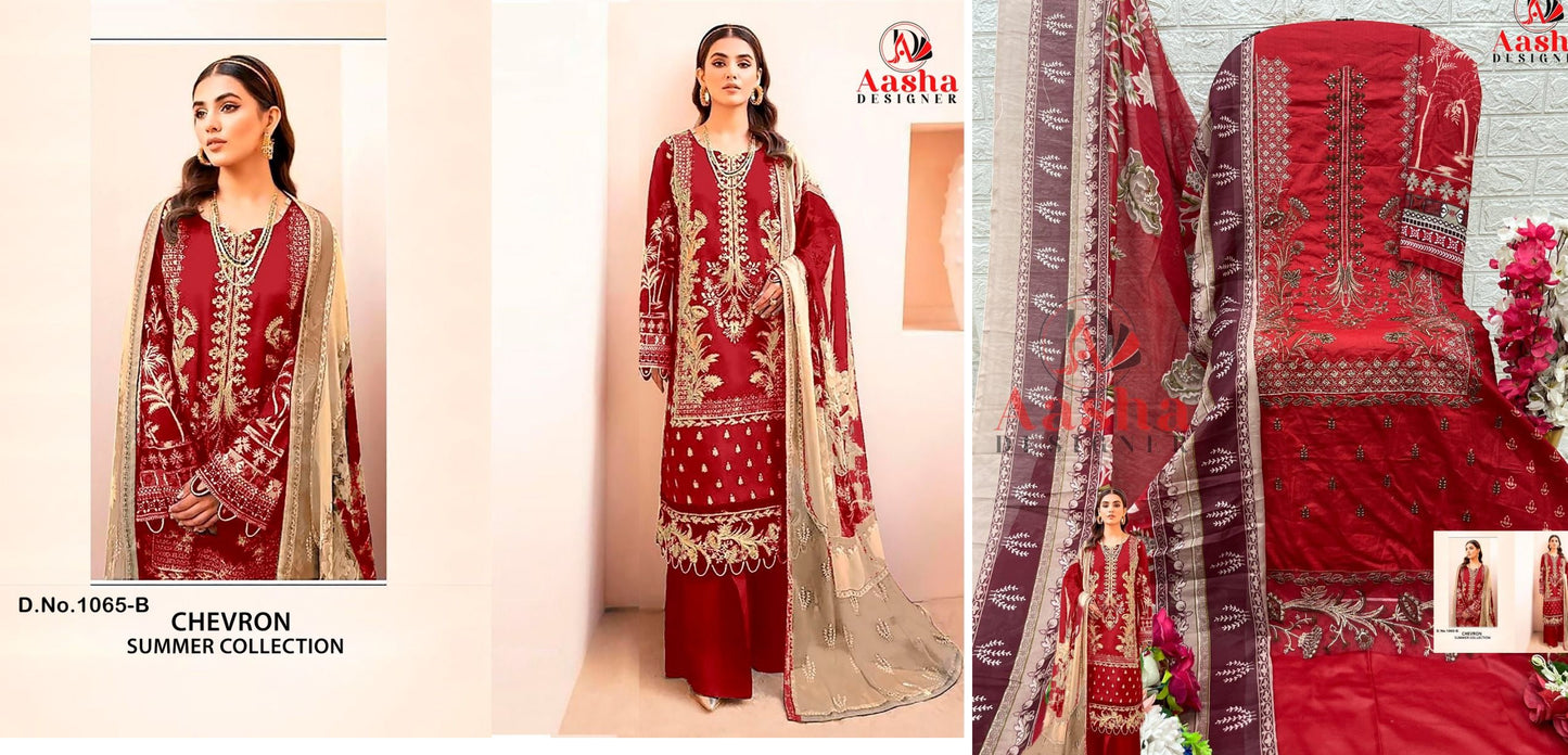 1065B Aasha Designer Pakistani Salwar Suits