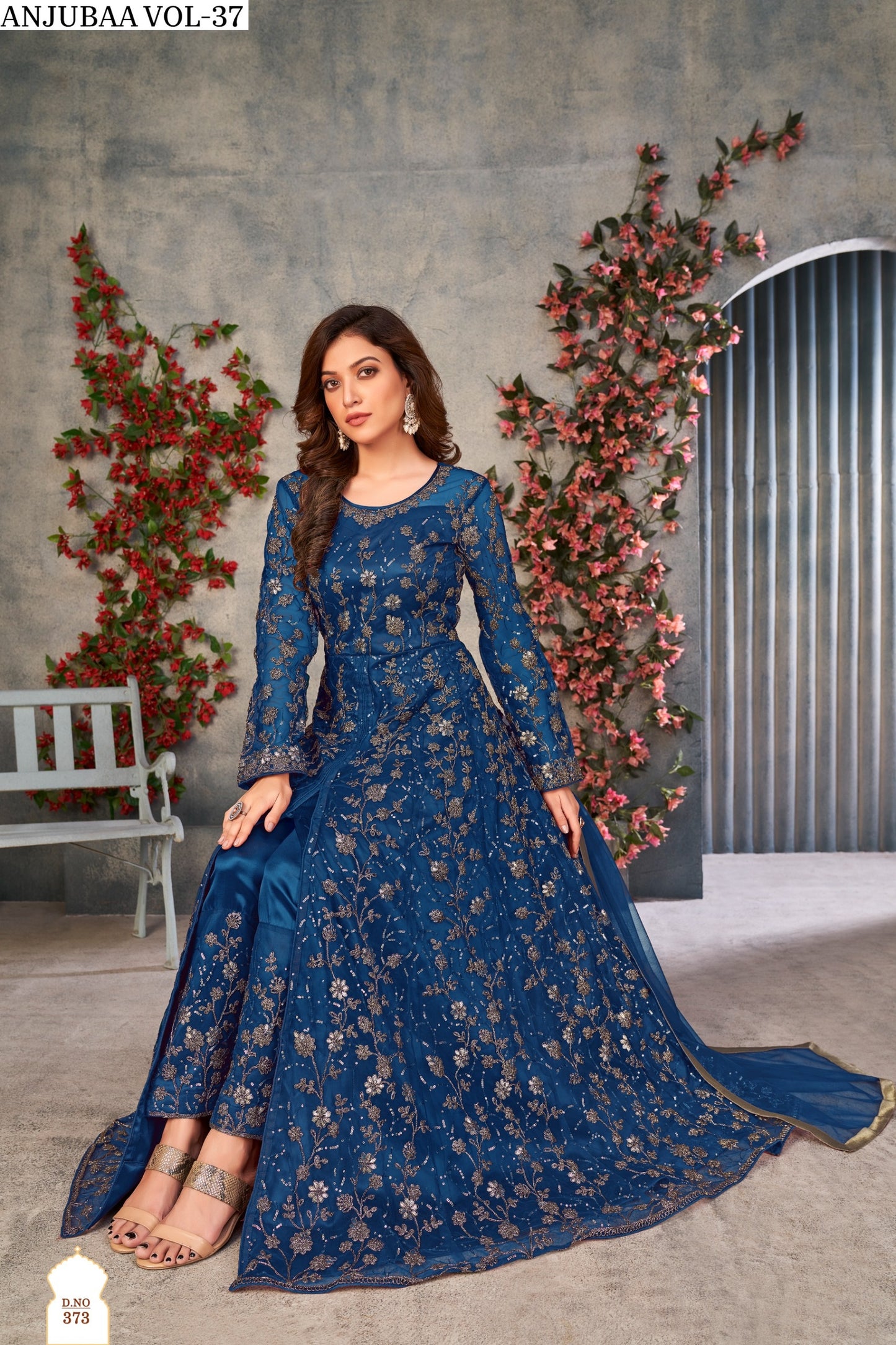 373 Vol 37 Anjubaa Anarkali Unstitched Suits