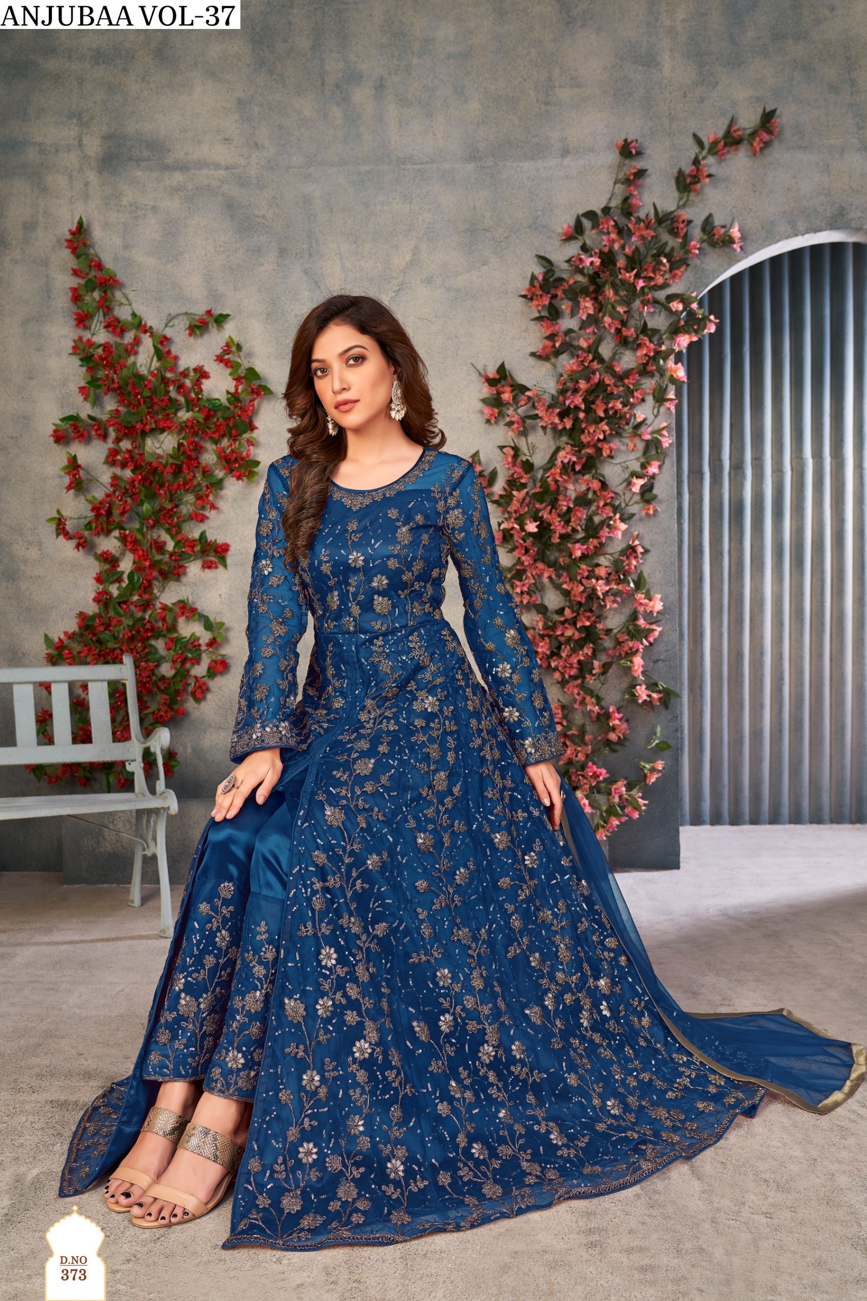 373 Vol 37 Anjubaa Anarkali Unstitched Suits