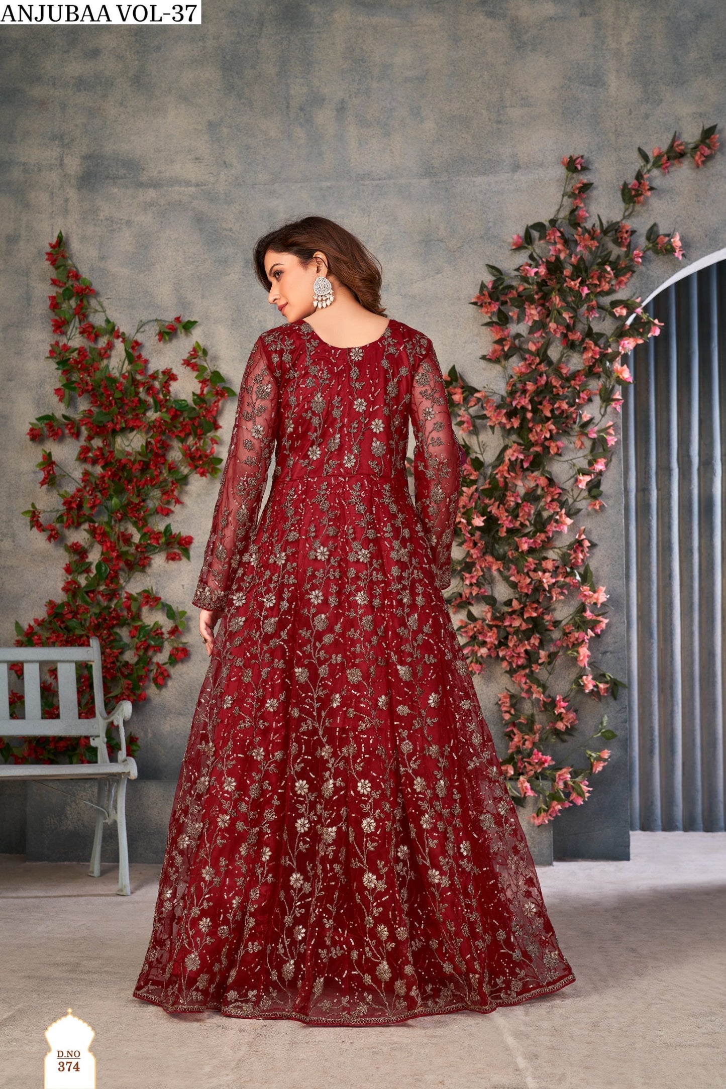 374 Vol 37 Anjubaa Anarkali Unstitched Suits