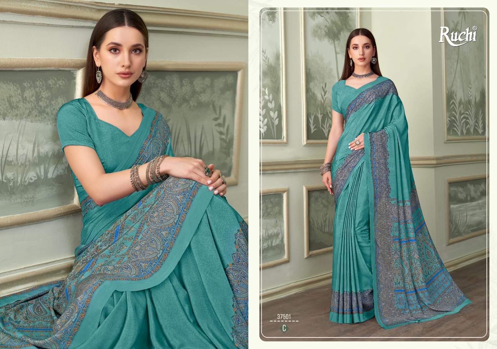 37501C Vivanta Silk 37 Ruchi Crepe Sarees