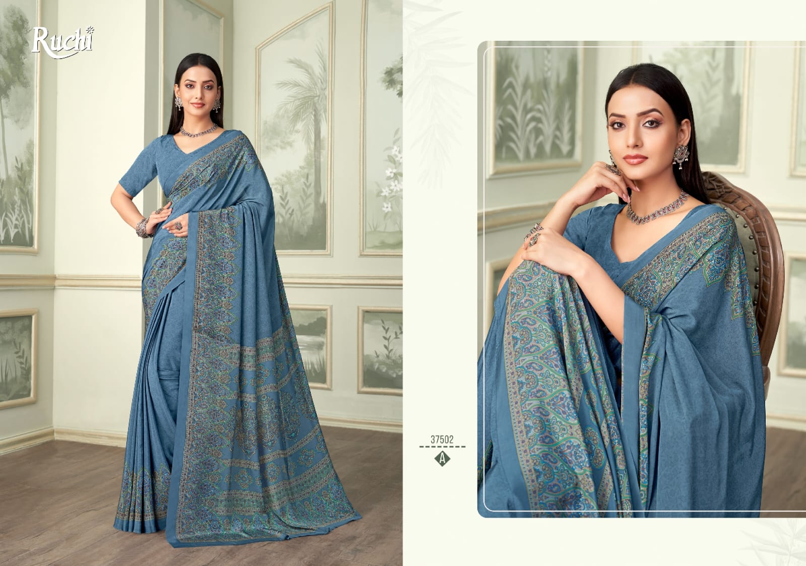 37502A Vivanta Silk 37 Ruchi Crepe Sarees