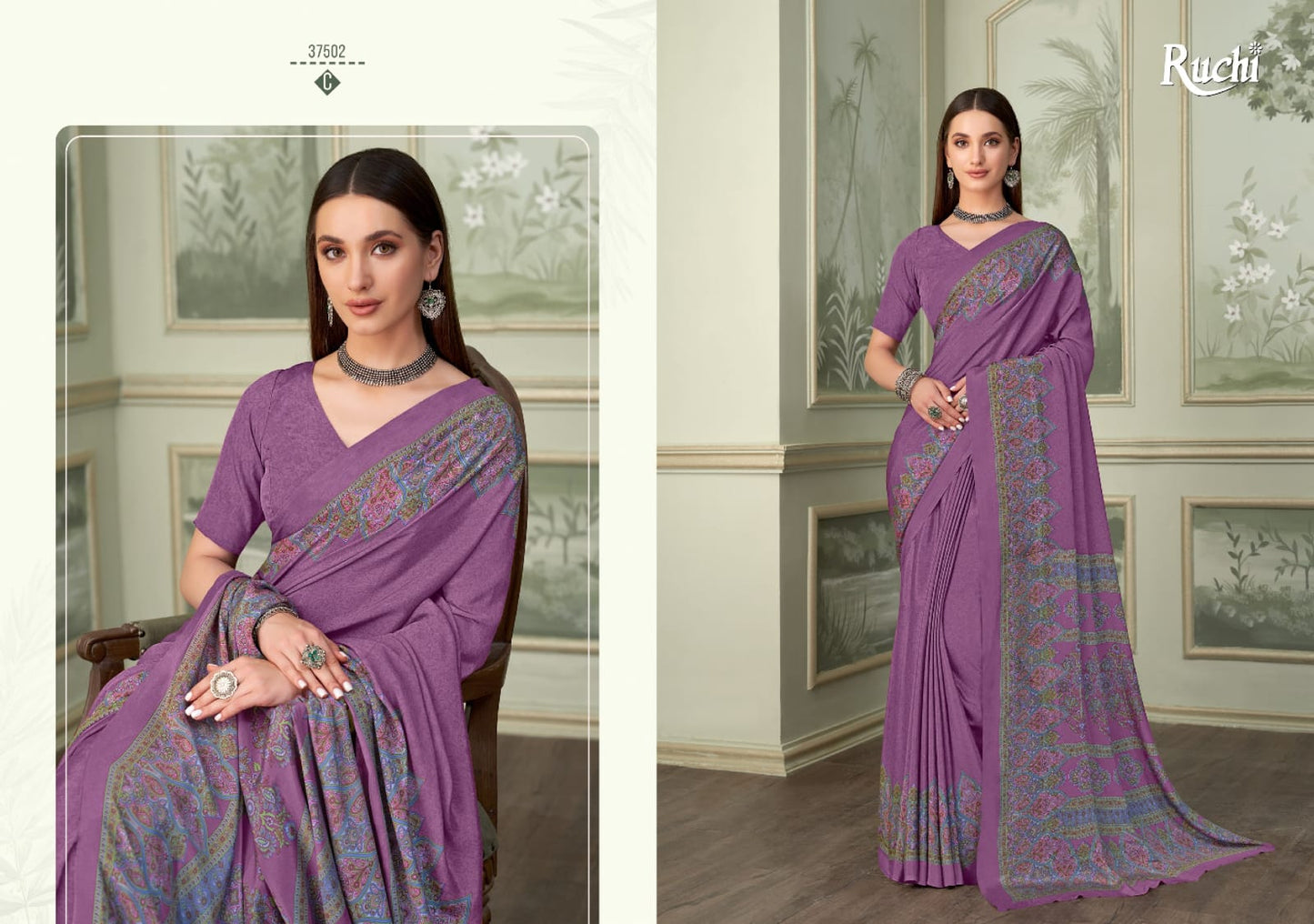 37502C Vivanta Silk 37 Ruchi Crepe Sarees