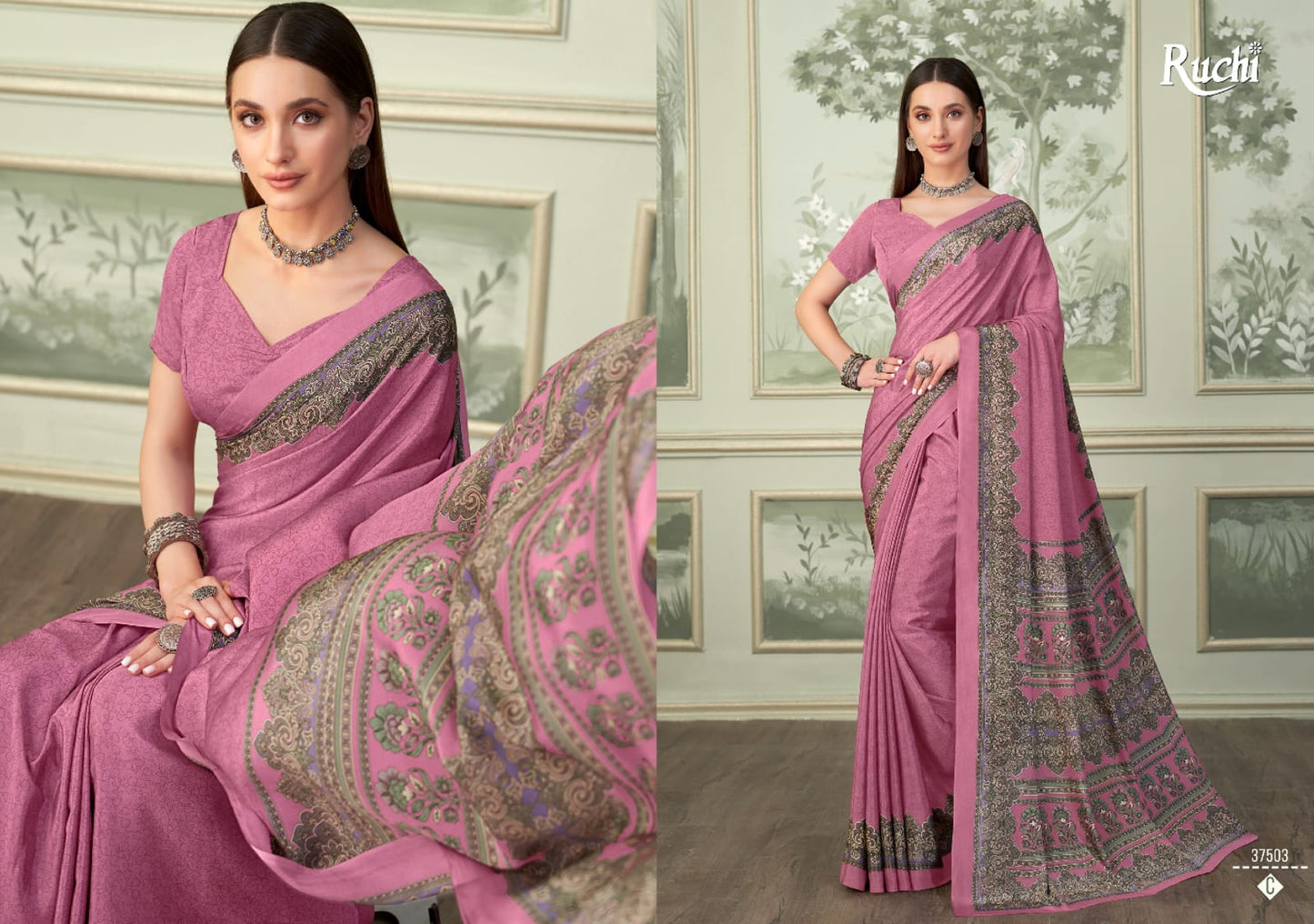 37503C Vivanta Silk 37 Ruchi Crepe Sarees