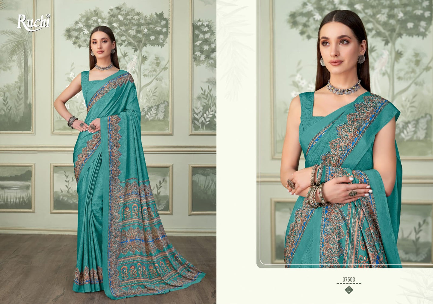 37503D Vivanta Silk 37 Ruchi Crepe Sarees