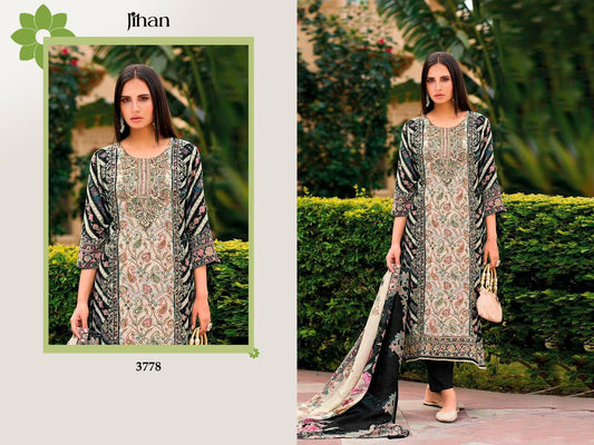 3778 Jihan Printed Karachi Readymade Suit