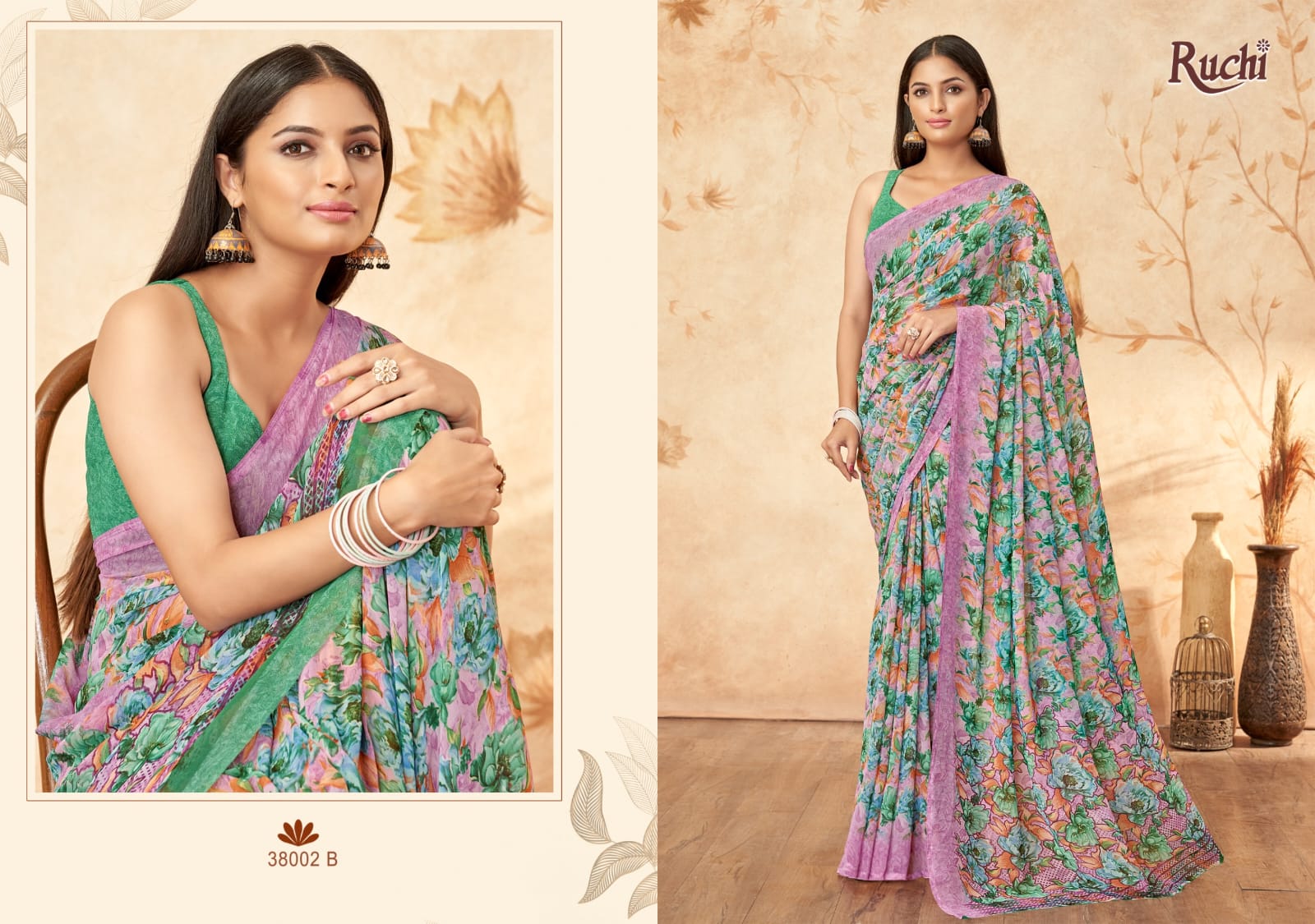 38002B Ragaa Vol 15 Ruchi Georgette Sarees