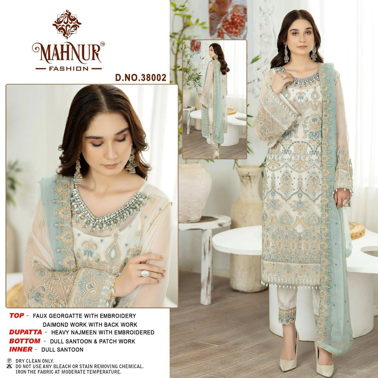 38002 Mahnur Diamond Zarkhan Pakistani Salwar Suits