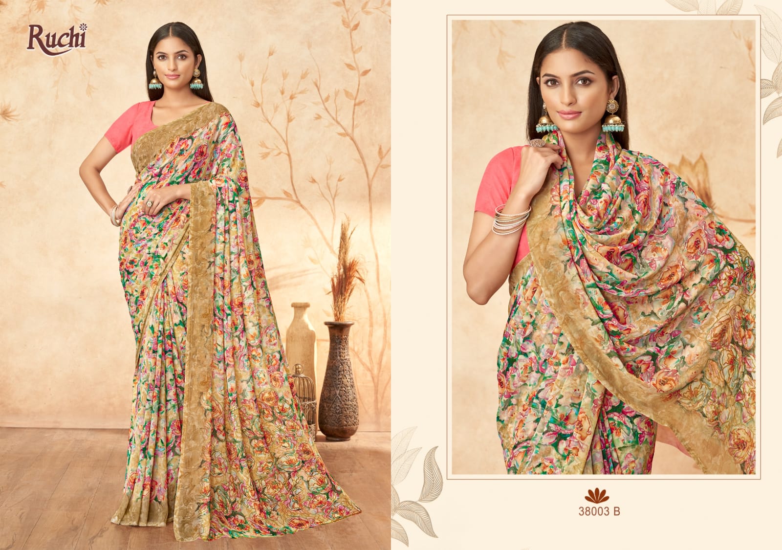 38003B Ragaa Vol 15 Ruchi Georgette Sarees
