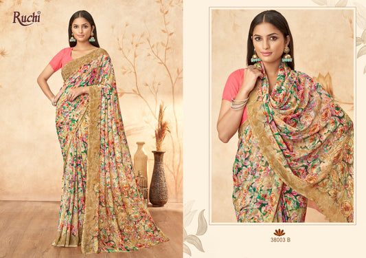 38003B Ragaa Vol 15 Ruchi Georgette Sarees