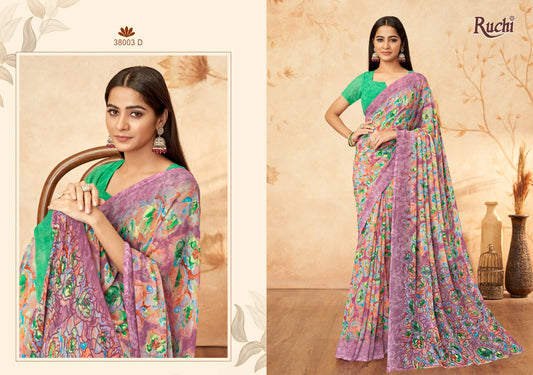 38003D Ragaa Vol 15 Ruchi Georgette Sarees