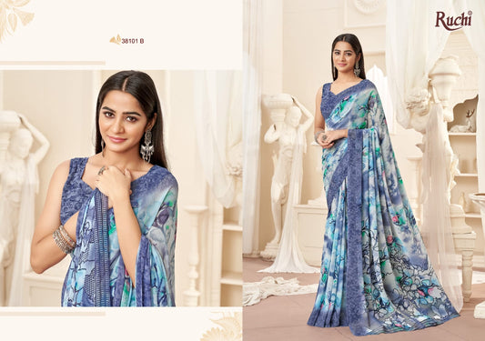 38101 B Ragaa Vol-16 Ruchi Georgette Sarees