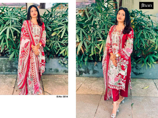 3814 Jihan Printed Pakistani Patch Suits
