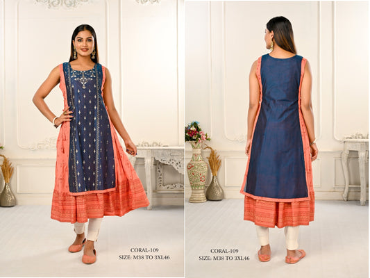 109 Coral Jivora Kurti
