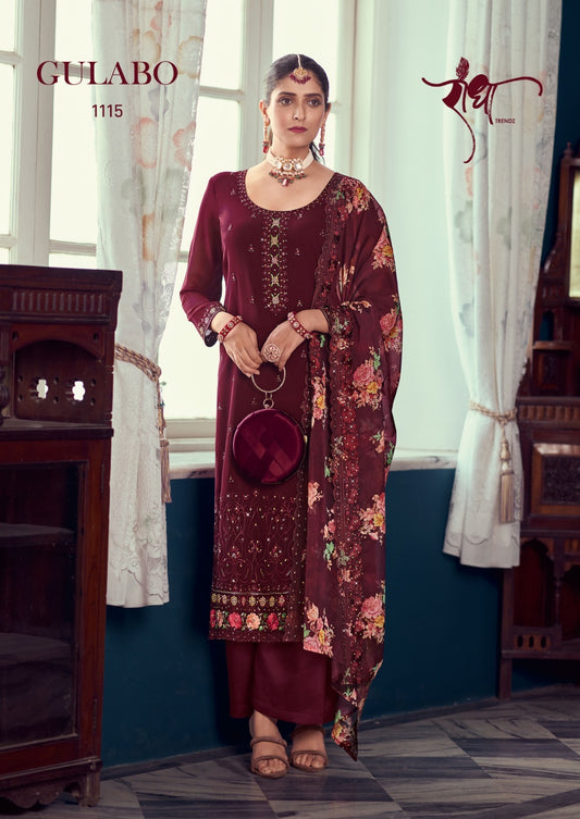 1115 Gulabo Radha Unstitched Suits
