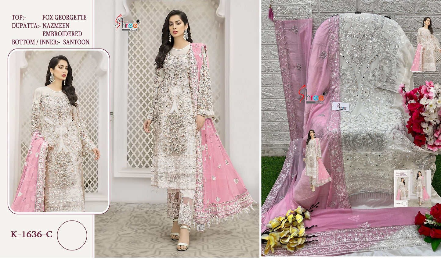 1636C Shree Fabs Pakistani Salwar Suits