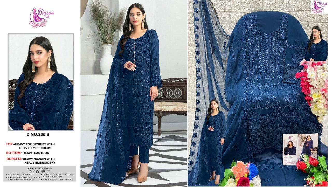 235B Dinsaa Suit Pakistani Salwar Suits
