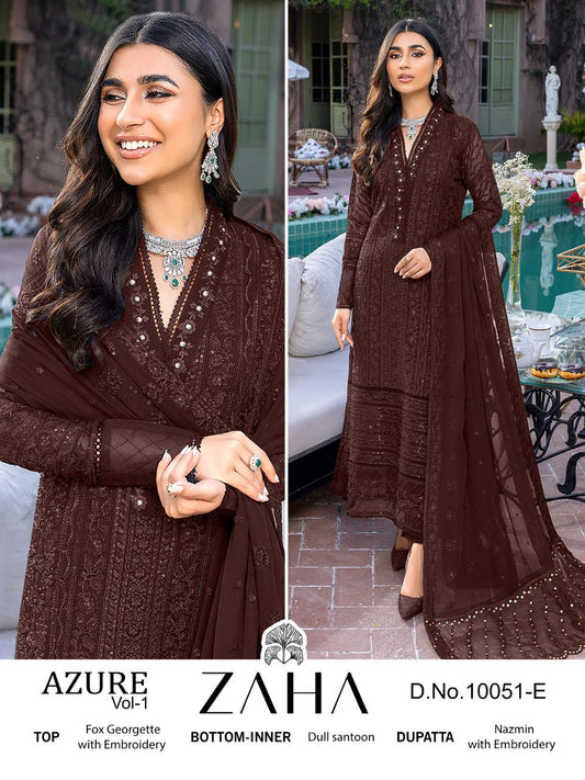 10051E Zaha Pakistani Salwar Suits