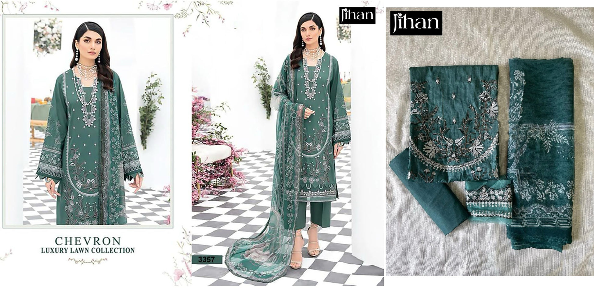 3357 Jihan Pakistani Salwar Suits