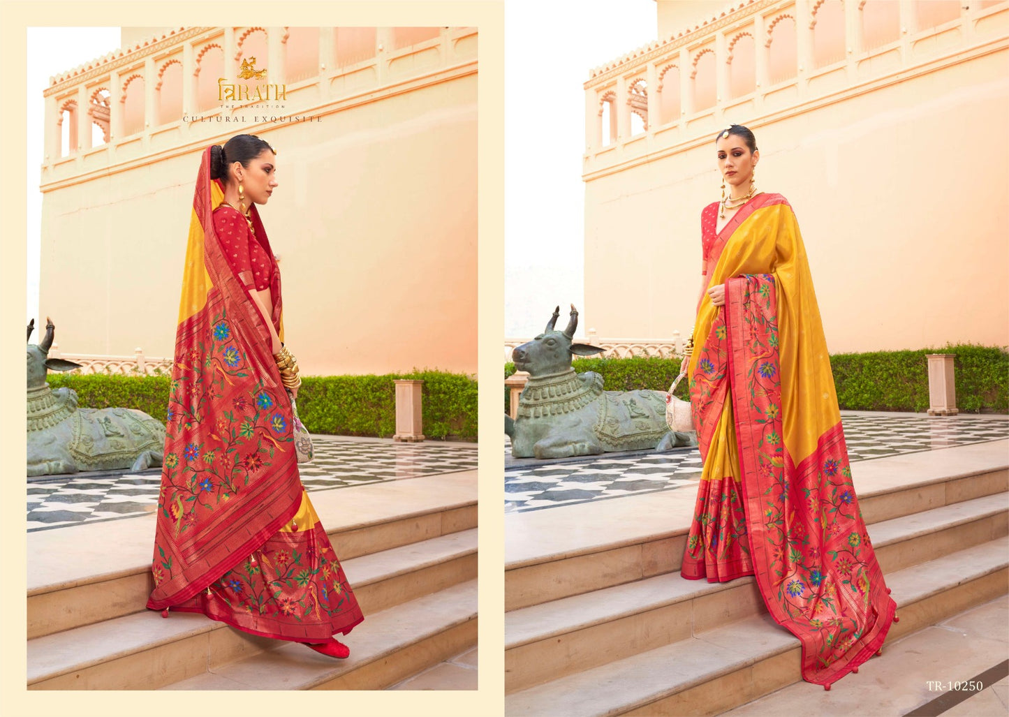 10250 Swastik Trirath Sarees