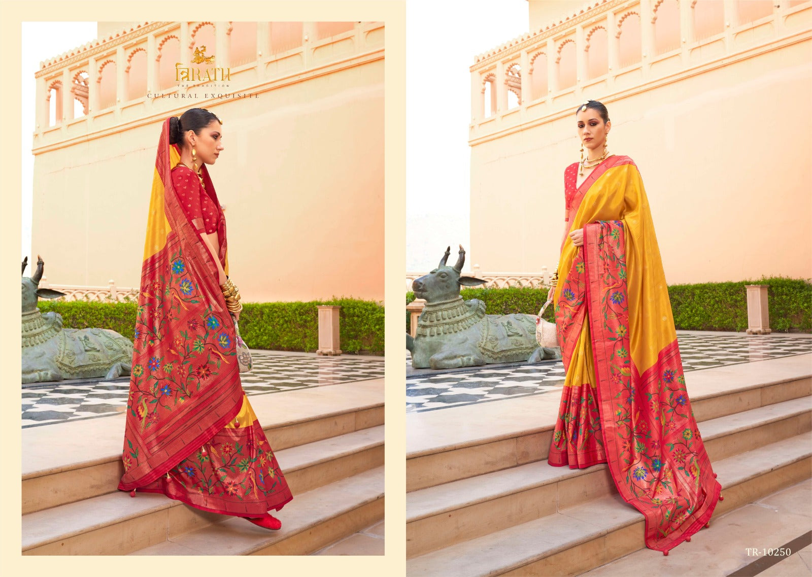 10250 Swastik Trirath Sarees