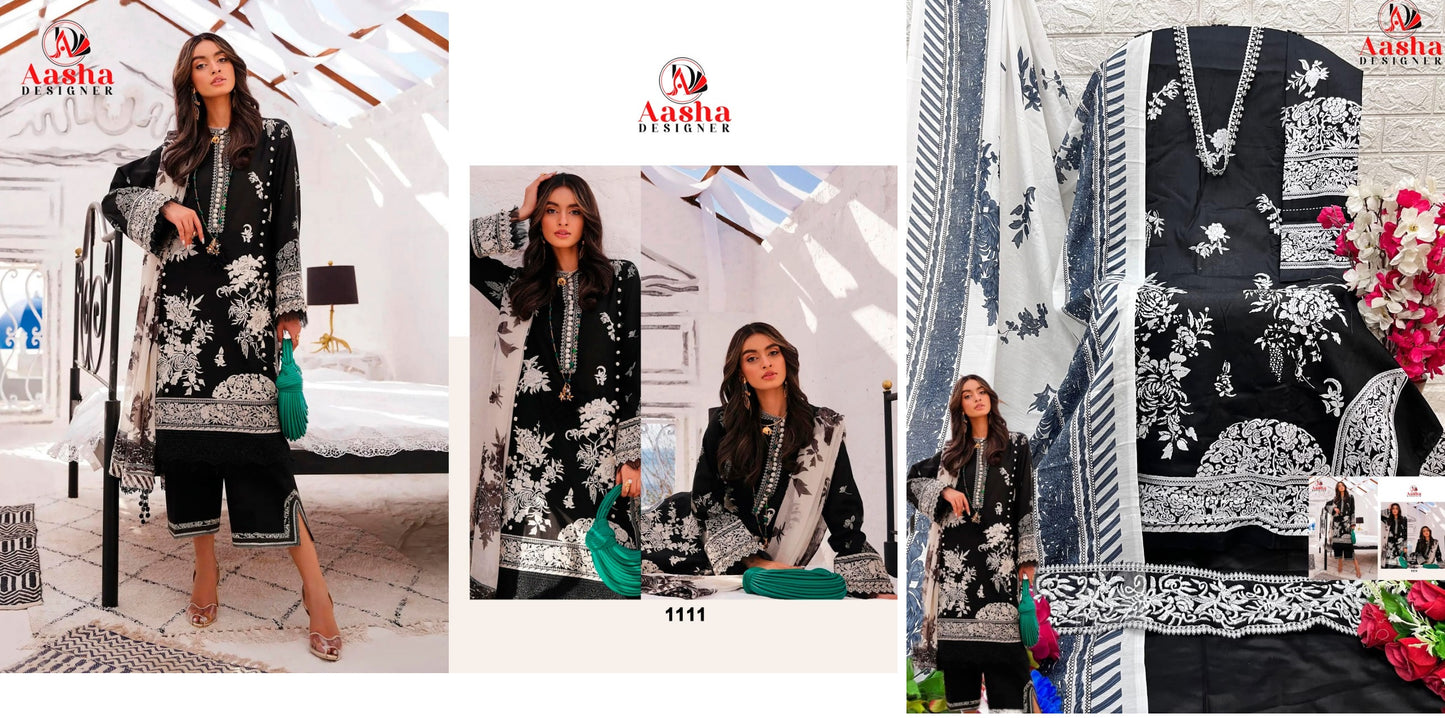 1111 Aasha Designer Pakistani Salwar Suits