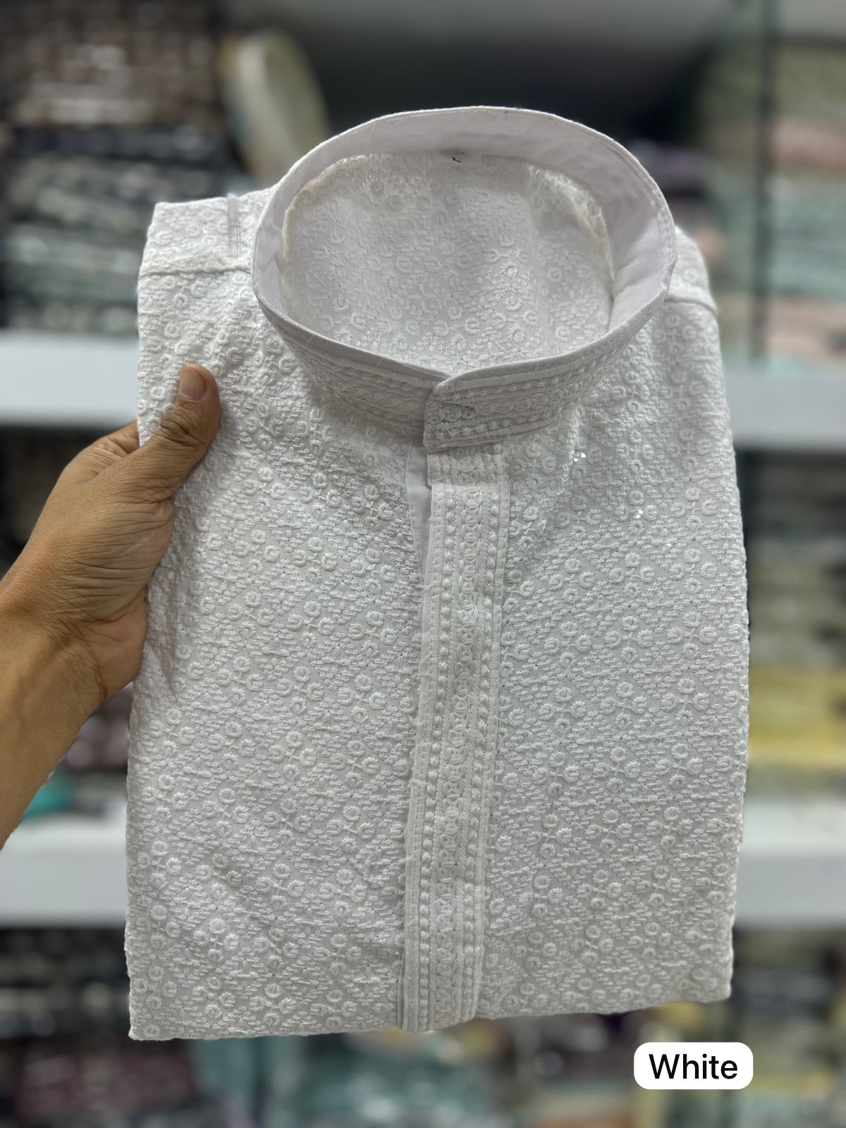 Mewaadi Sardar Desi Boys White Bluehills Mens Kurta