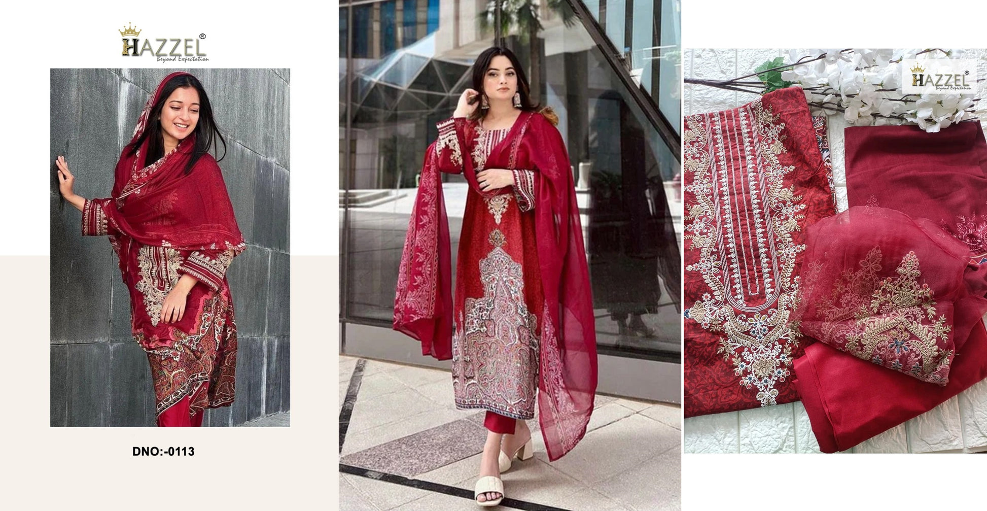 113 Hazzel Pakistani Salwar Suits