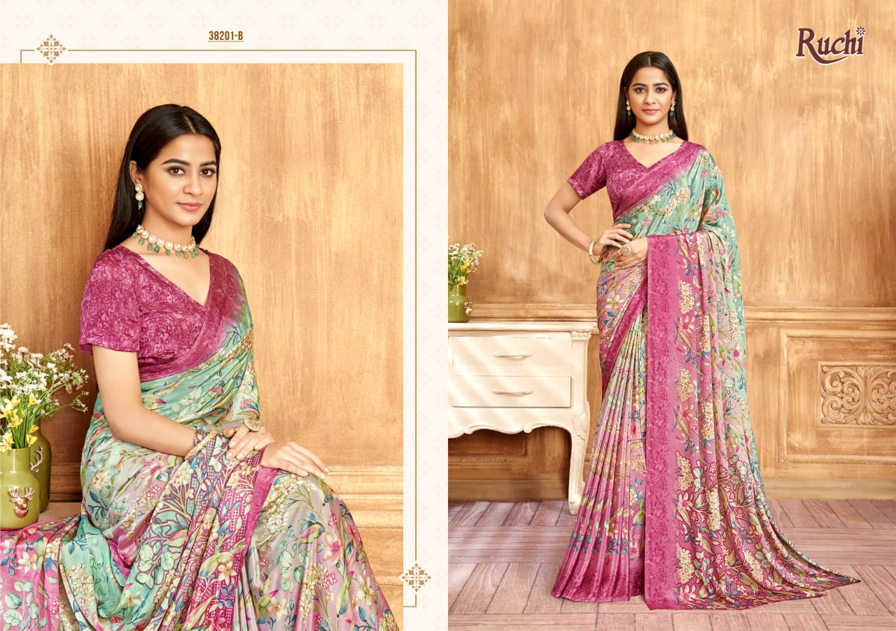 38201B Vivanta Silk 39 Ruchi Crepe Sarees