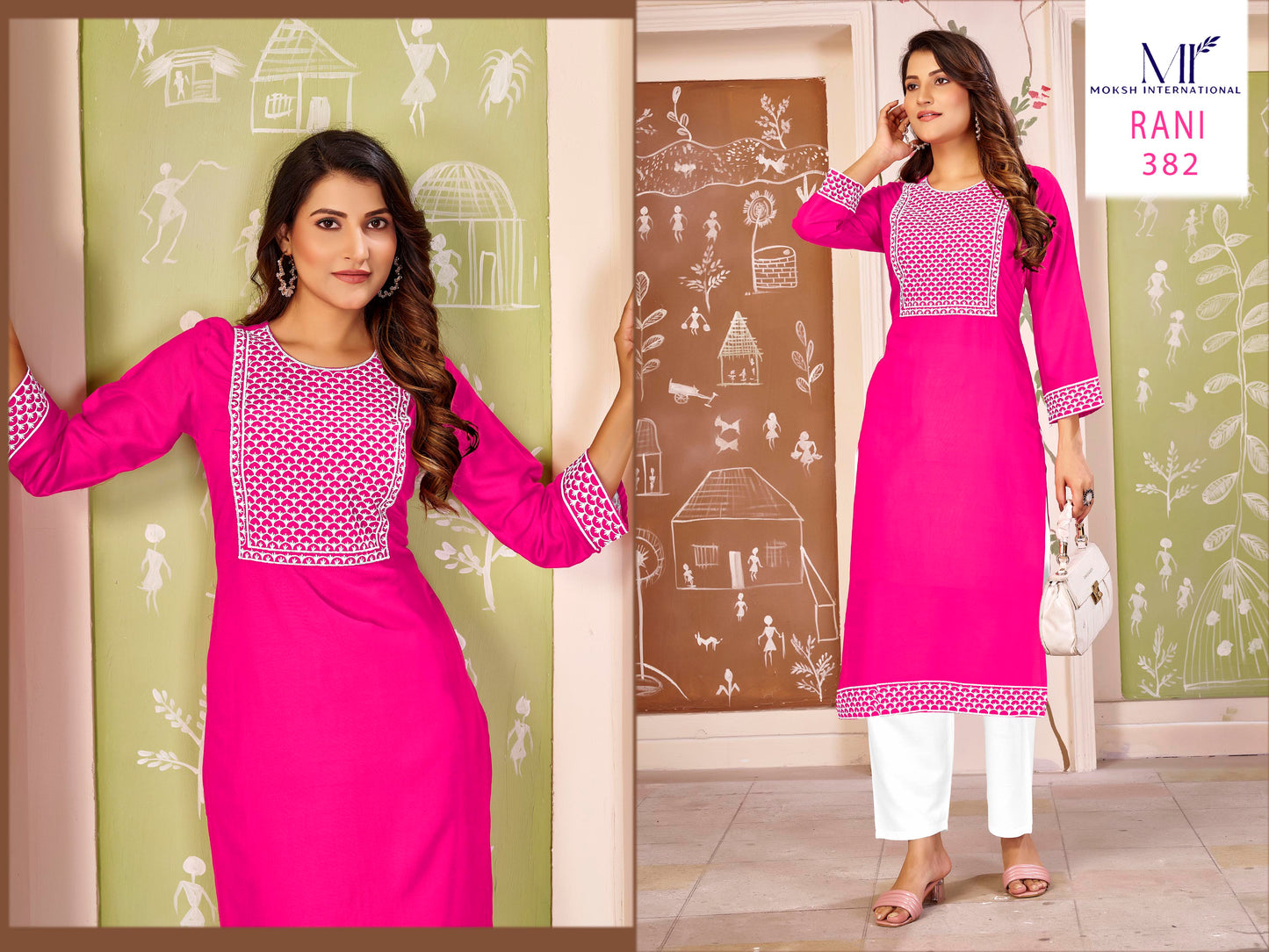 382 Madhur Vol 1 Moksh Rayon Kurti