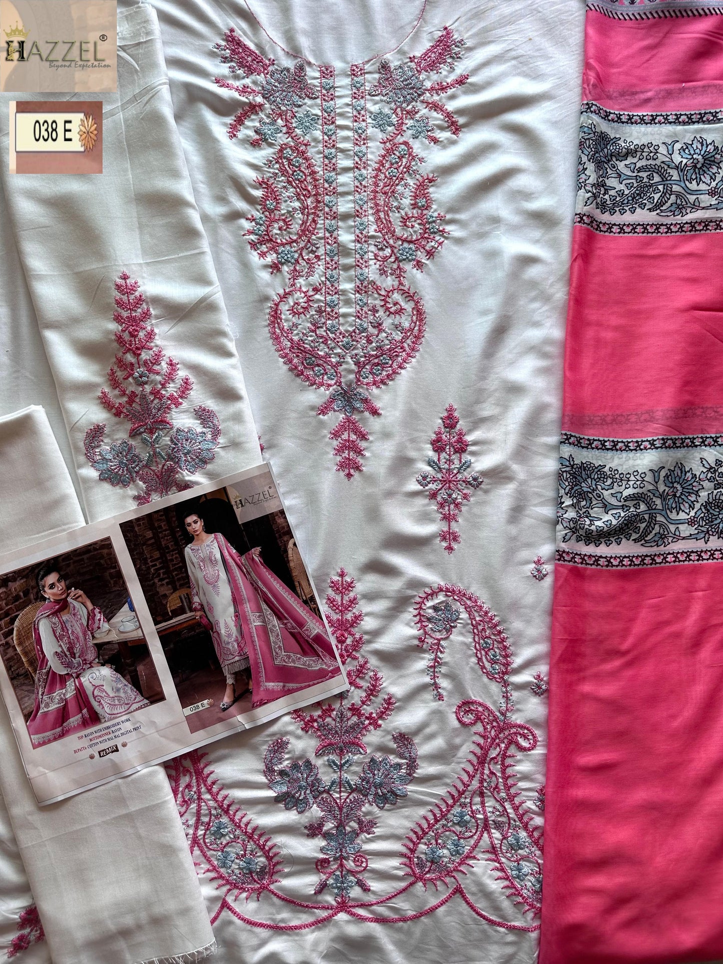 38E Hazzel Embroidery Pakistani Salwar Suits