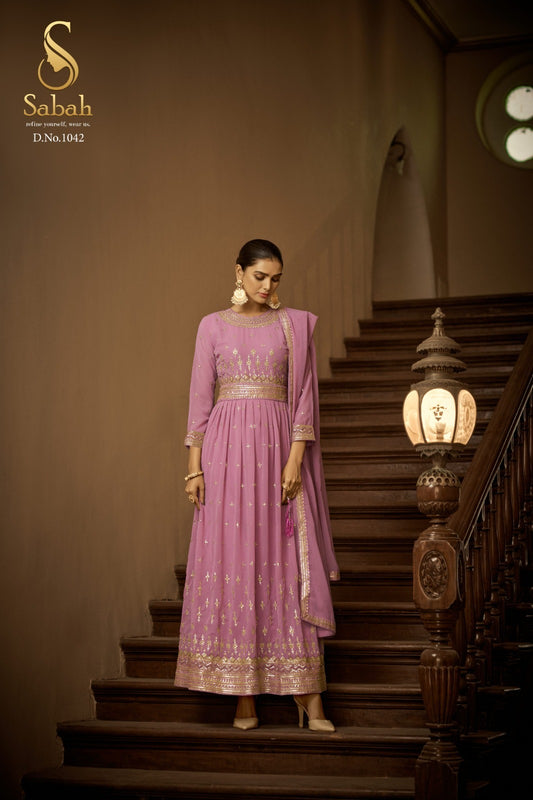 1042 Fiza Sabah Unstitched Suits