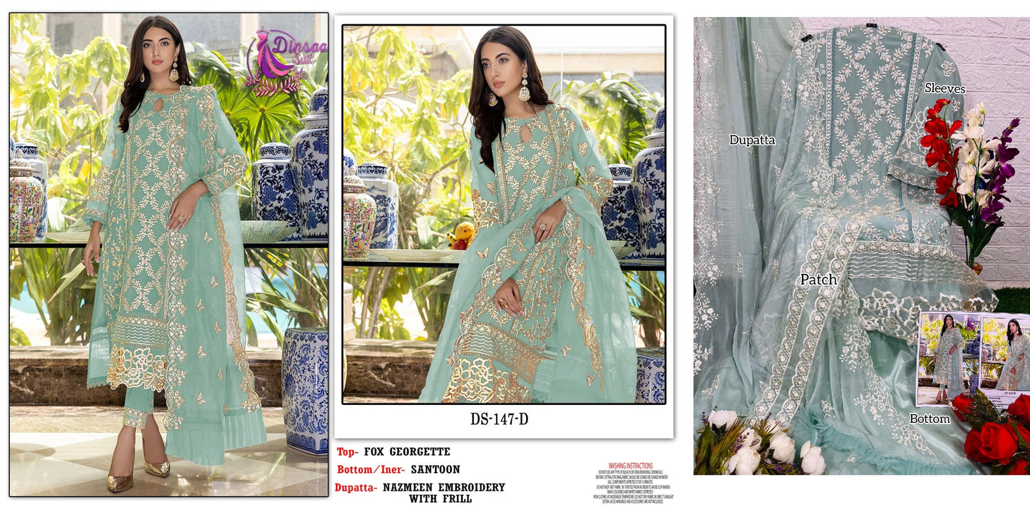 147D Dinsaa Suit Pakistani Salwar Suits