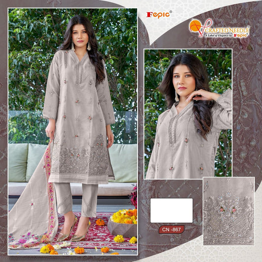 867 Crafted Needle Pakistani Readymade Suits