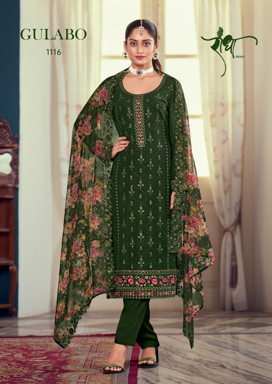 1116 Gulabo Radha Unstitched Suits