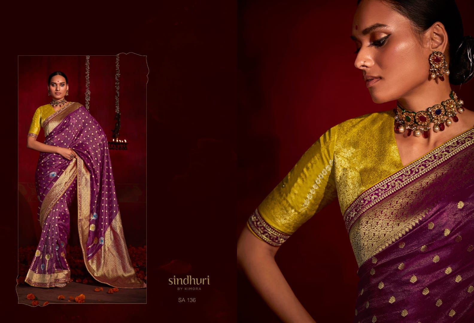 136 Ektara Sindhuri Sarees